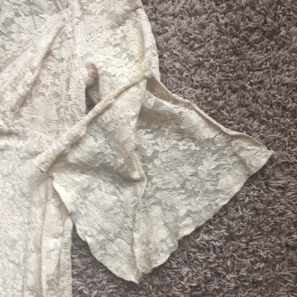 Vintage 90's Bebe floral lace wrap top - Picture 13 of 15